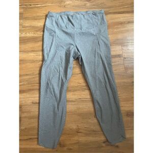 Members Mark XXL Everyday Perforated Legging Grey Athletic Casual Leggings